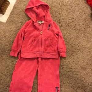Little girl track suit